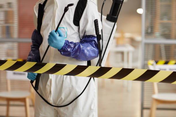 Professional Biohazard technician working in Gray, ME